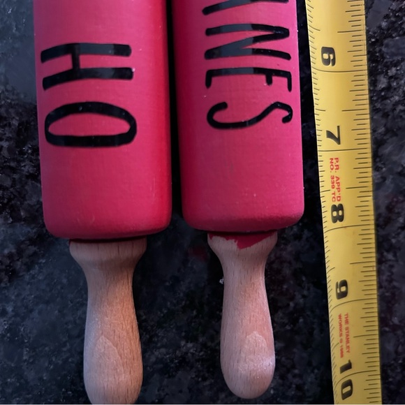 Small Rolling Pins, Holiday, Home Decor, Handmade Set of 2 - Picture 3 of 4